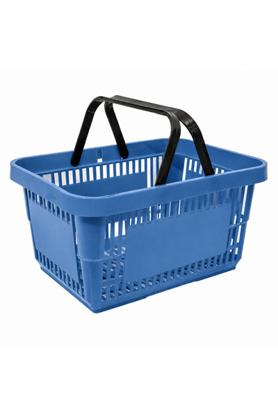 Handlekraft Coș de cumpărături, 28 L, plastic rezistent, cu două mânere, alba...