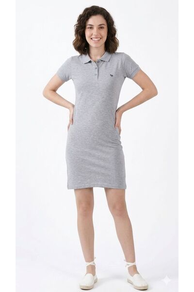 BLACK Kadın Polo Yaka Mini Spor Elbise