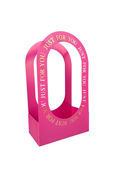 OEM Fuchsia Paper Flower Package Top Bottom Set 22x12x38 cm