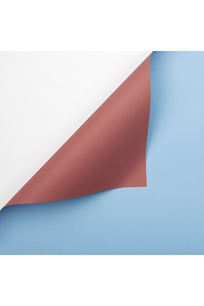 OEM Bicolor Plastic Cellophane Powder Blue 58x58 cm