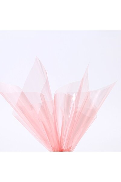 OEM Celofan pentru Flori Plastic Glossy Roz 58x58 cm