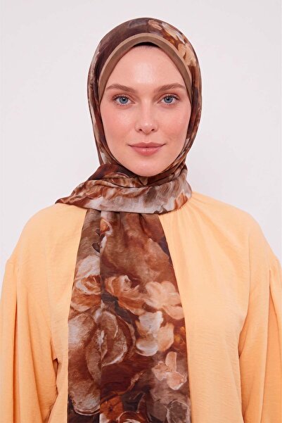 Levidor Mink Rose Patterned Tencel Shawl