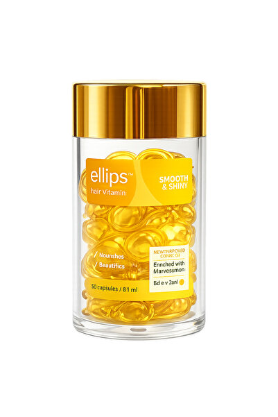 Ellips كبسولات ايلبس لنعومه وتغذيه ولمعان الشعر 50كبسوله(بزيت الصبار والارجان)