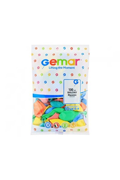 Gemar Set de 100 baloane din latex, G 90, Macaron