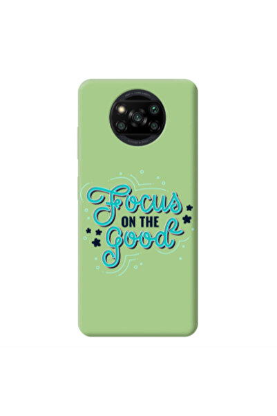 Other Xiaomi Poco X3 /X3 Pro Focus On The Good Light Green Colored Silicone T...