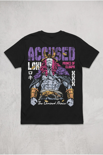 Silkensoul One Piece Loki The Chained Prince Elbaph Anime Manga Baskılı Pamuk...