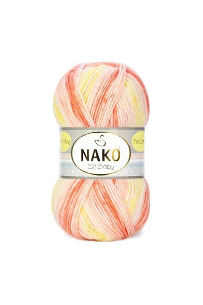 NAKO Elit Baby Mini Batik 32430 ( 5 Adet ) El Örgü Ipi