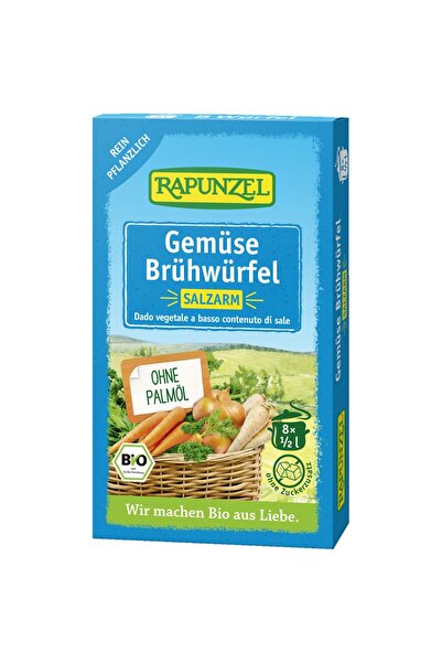 Rapunzel Cuburi de supa de legume cu putina sare 8buc,