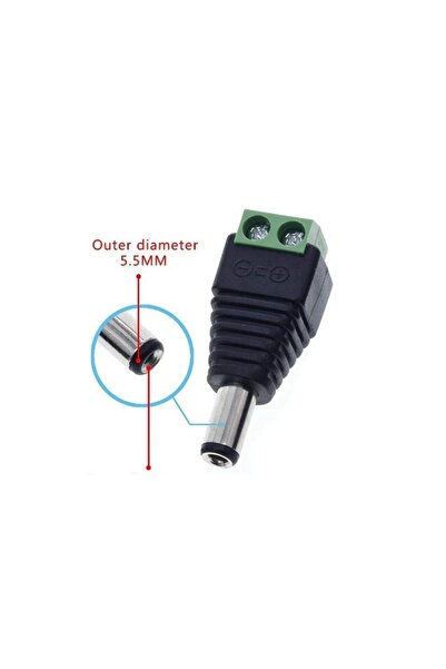 Generic DC Power Adapter 5.5mm x 2.5mm Barrel Male
