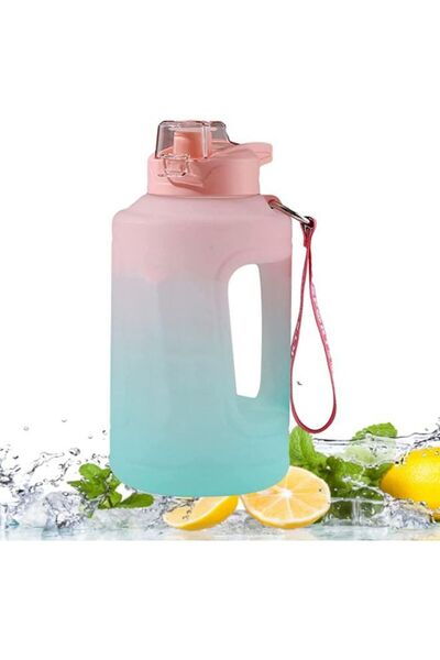 Arabest 1500ML Sports Water Bottle with Straw,Motivational Time Marker,Large ...