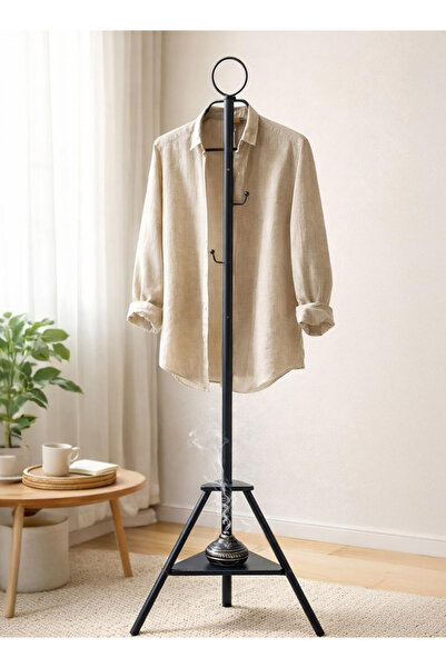 Cady One 175cm Height Clothes Steamer, Tripod Stand Garment Rack with Hooks P...