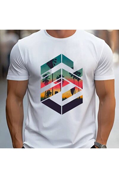 212Wear تي شيرت رجالي كاجوال بأكمام قصيرة، قطعة واحدة، 100% قطن ثقيل - ياقة د...