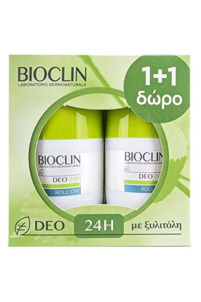 Epsilon Health BIOCLIN Deo 24H Roll On Αποσμητικό για Κανονική Εφίδρωση 2x50ml