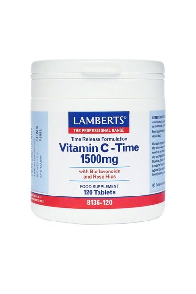 Lamberts Vitamin C Time Release 1500mg Συμπλήρωμα Διατροφής Βιταμίνη C για Τό...