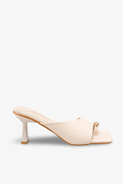 İNNABUTİKK Nolsa Women's Heeled Slippers - Tan