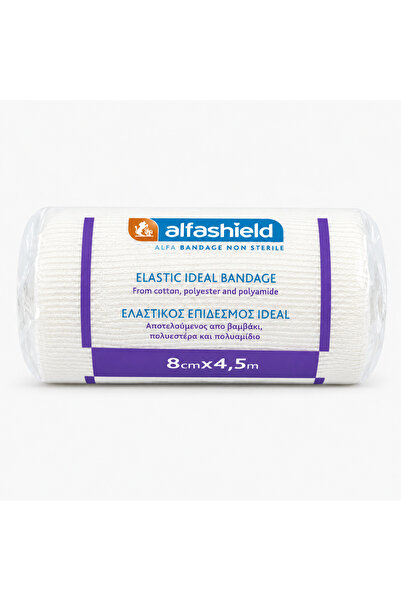 ALFASHIED ALFASHIELD Ελαστικός Επίδεσμος 8cm x 4.5m 1 Τεμάχιο