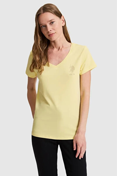 U.S. Polo Assn. Kadın T-shirt PU-8808 Tv01-Iy26