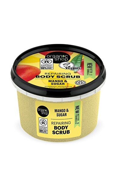 organic shop Repairing Body Scrub Mango &amp; Sugar Απολεπιστικό Σώματος, 250ml