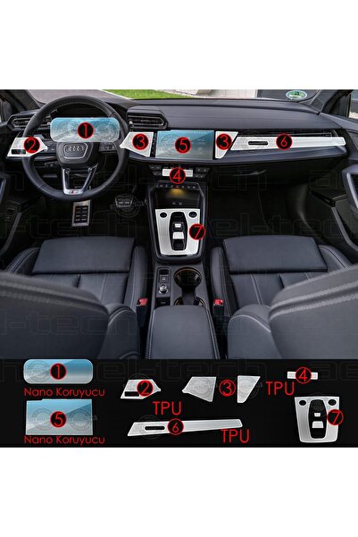 Oroel Audi A3 Compatible Navigation Digital Display Nano and Piano Black 9H T...