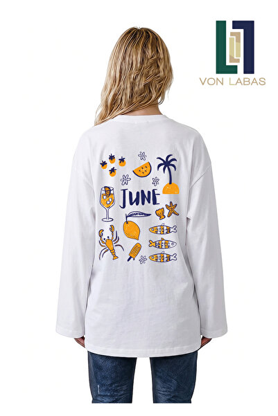 Grafftee Clothing Summer Vibe (Summer Vibe) Θεματικό μακρυμάνικο μπλουζάκι με...
