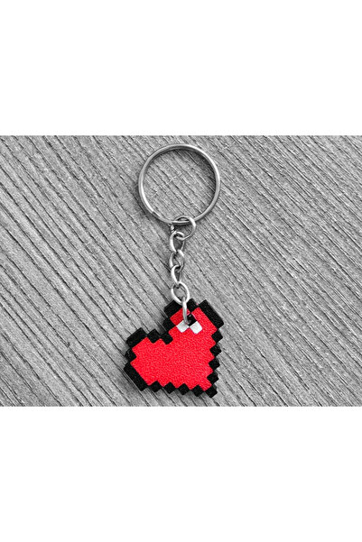 SORA DESIGN Pixel Heart Keychain Cute Design Gift