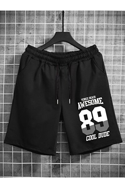 COZYWEAR Awesome 89 Printed Black Men's Shorts
