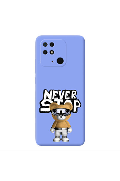 Other Xiaomi Redmi 10C Never stop Light Purple Colored Silicone TPU Θήκη