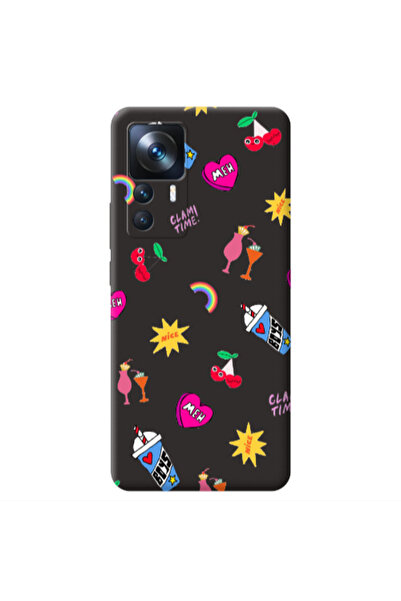 Other Xiaomi Mi 12T glam time Black Colored Silicone TPU Θήκη