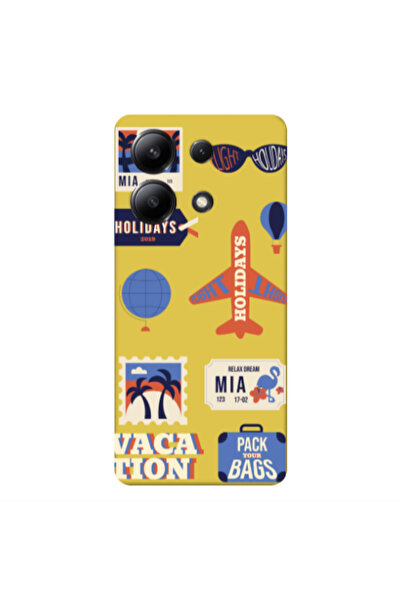 Other Xiaomi Redmi Note 13 4G Vacation Yellow Colored Silicone TPU Θήκη