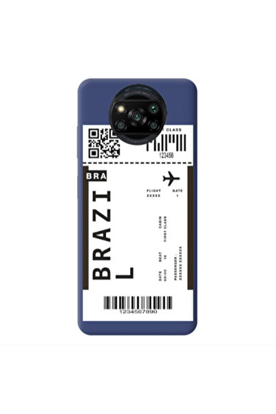 Other Xiaomi Poco X3 /X3 Pro Brazil BRA Dark blue Colored Silicone TPU Θήκη