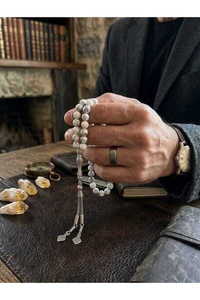 DOĞA KUTUSU Havalite Natural Stone Prayer Beads Compatible with Capricorn, Vi...