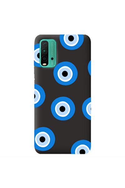 Other Xiaomi Poco M3 Evil eyes beads Black Colored Silicone TPU Θήκη