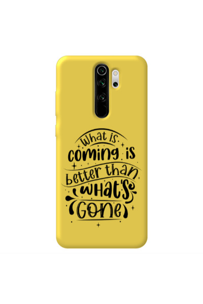 Other Xiaomi Redmi Note 8 Pro What is coming Yellow Colored Silicone TPU Θήκη