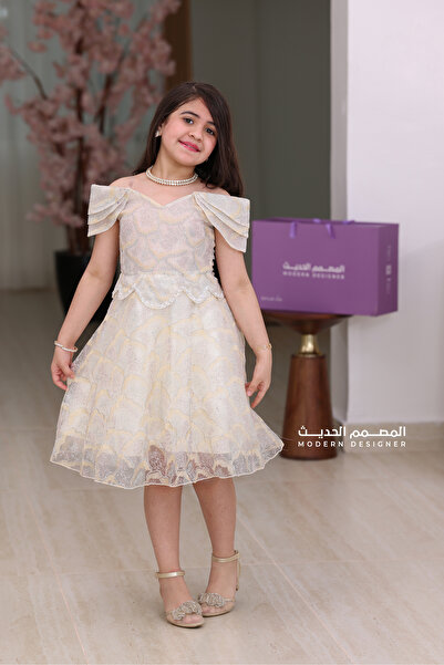 modern designer Soft girls' dress