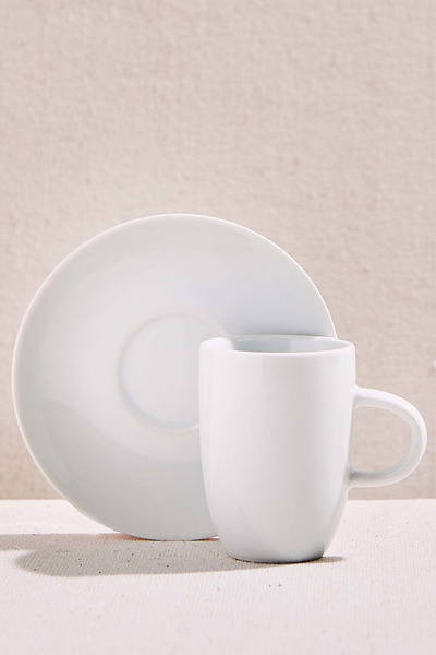 Paşabahçe Basic Porcelain Espresso Cup White, Espresso Cup, 1 Piece