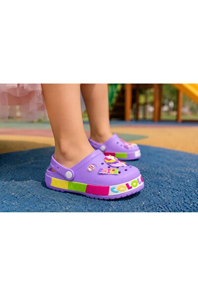 rs riva shoes Детски чехли с дъга и еднорог