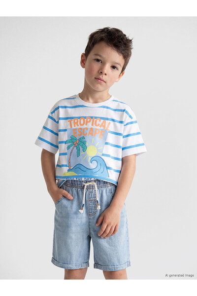 LC Waikiki Peak New Season Printed Boys' T-Shirt