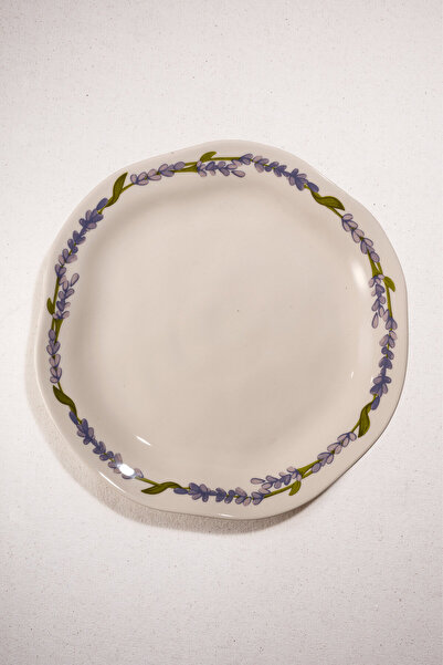 Paşabahçe Lavander Ceramic Dinner Plate, Dinner Plate, 1 Piece
