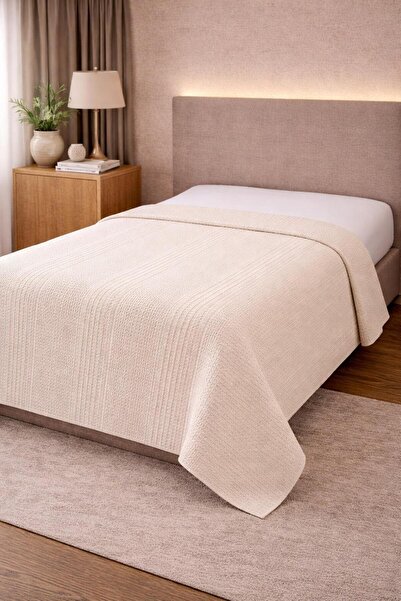 Bikaya Home Single Cotton Honeycomb Pique 160X220 cm |   Lightweight, Breatha...