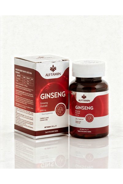 ALFTAMİN Ginseng-Containing Supplement Food 1000 Mg 60 Capsules