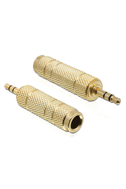 DELOCK αντάπτορας 3.5mm σε 6.35mm 65360, μεταλλικό, gold plated