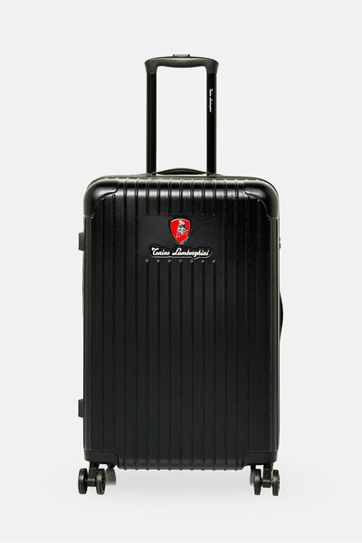 Tonino Lamborghini 25 Inch Expandable Hardshell Cabin Spinner, Black