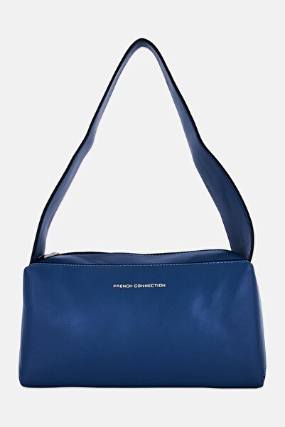 French Connection Women Brand Logo Shoulder Bag, Ash Blue