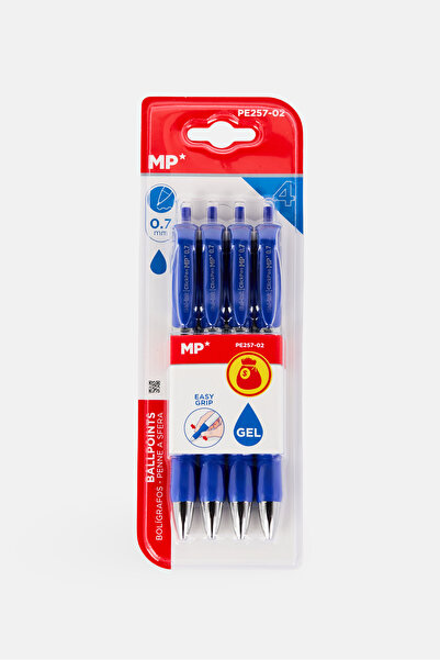Main Paper 5 Pieces Ballpoint Pen, Blue