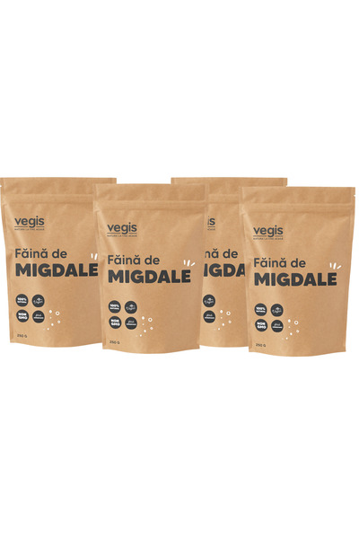 VEGIS Pachet Faina de Migdale 1kg (4 x 250g)