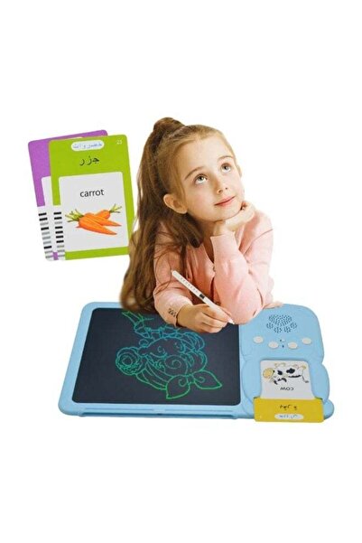 Generic 2-in-1 English & Arabic Talking Flash Cards with Drawing Tablet – Lea...