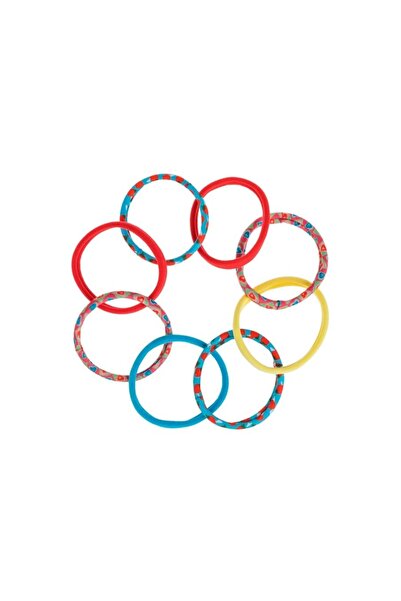 OEM Set 8 buc elastice de păr pentru fete cu căpșuni, inimi, multicolore, coa...