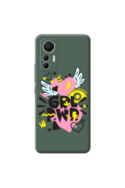 Other Xiaomi Mi 12 Lite Grl Pwr Dark Green Colored Silicone TPU Θήκη