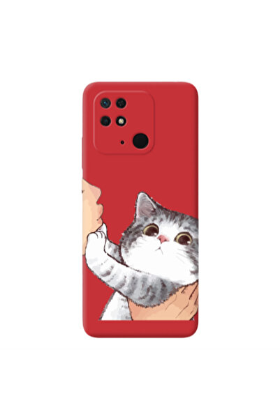 Other Xiaomi Redmi 10C No Kiss Red Colored Silicone TPU Θήκη