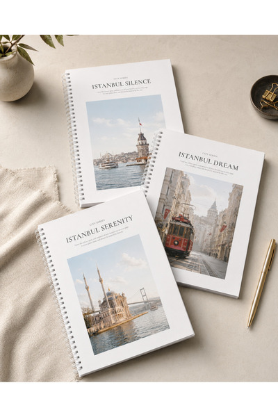 Copyrite Istanbul Themed Modern Notebook 3-Piece Series |   B5 70 Sheets, Unl...